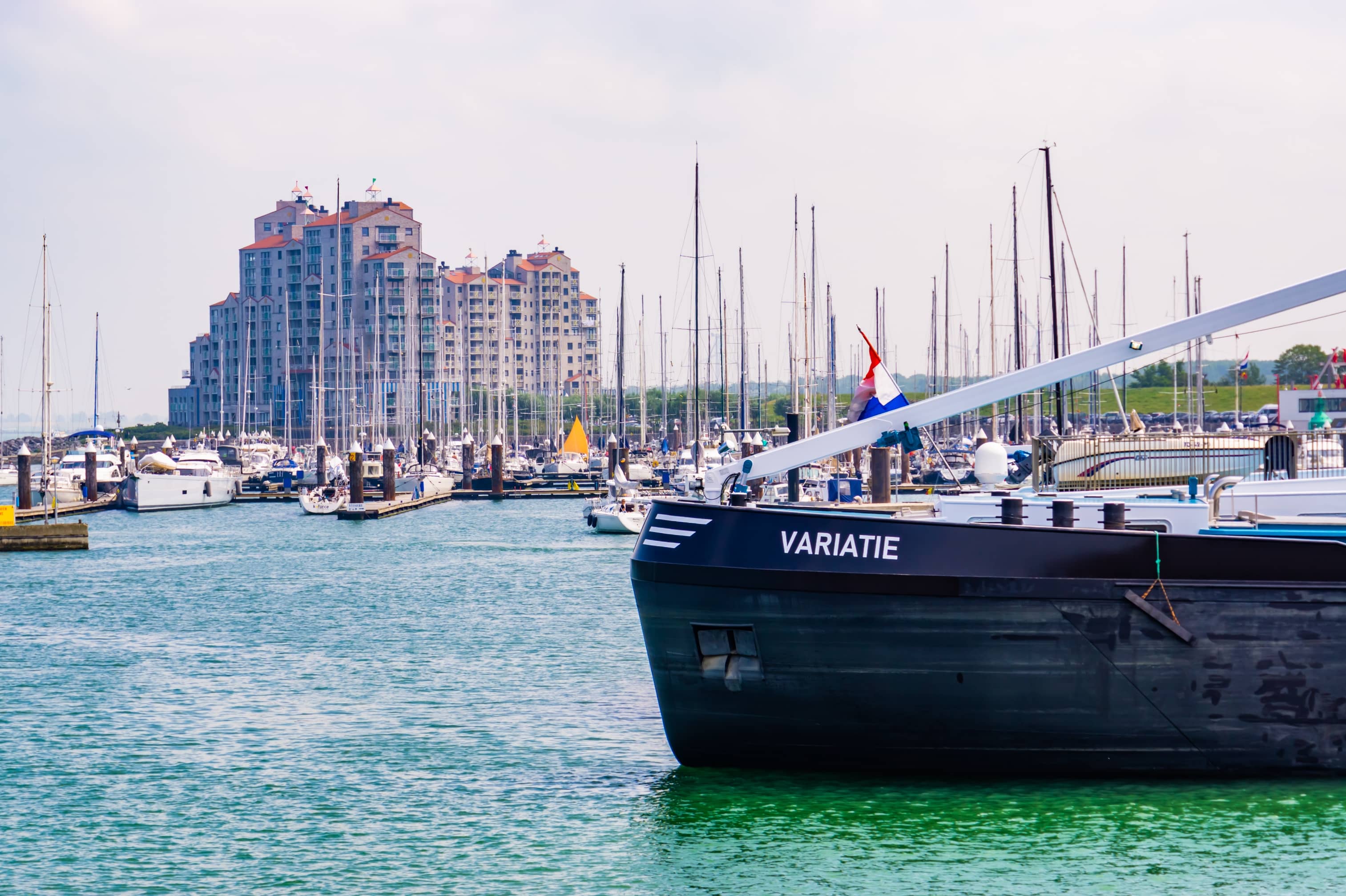 De boten op de Westerschelde